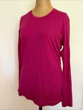 Smartwool sz XL Long Sleeve Lightweight Crewneck merino Fuchsia Pink good cond